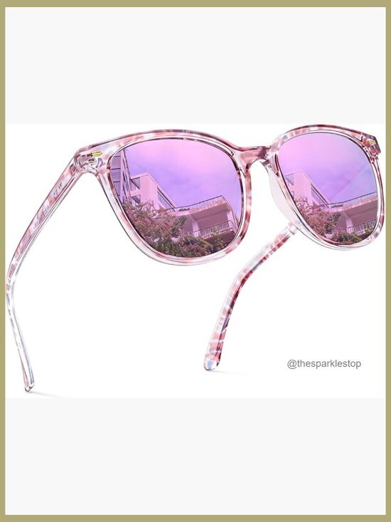 Polarized UV400 Mirrored Sunglasses Square Frame Trendy Women\'s Eyewear main image 6
